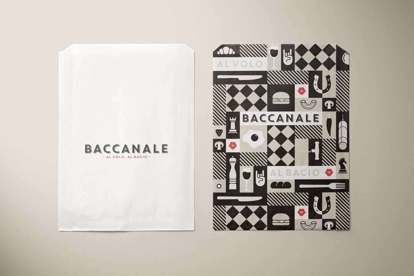 baccanale packaging sacchetto vuoto